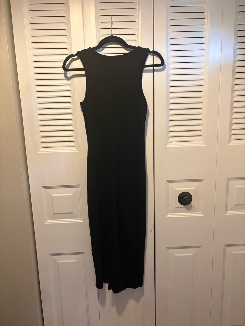 Marine Layer Black Sleeveless Midi Dress
